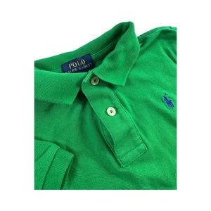 Polo Ralph Lauren Kids Polo Shirt Short Sleeve Green Cotton Classic Size 5 - Picture 1 of 7