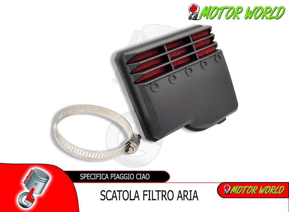 Filtro aria per PIAGGIO CIAO SI BRAVO BOXER carburatore ciclomotore tipo Malossi - Immagine 1 di 1
