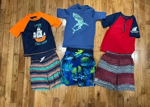 Under Armour and Mixed 6 piece Summer/Swim Bundle Blue/Green (size 5T-6T) - Picture 1 of 13