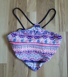 NWT Womens Arizona Swimsuit Size L Swimwear Bikini Bright Colors Top - Picture 1 of 6