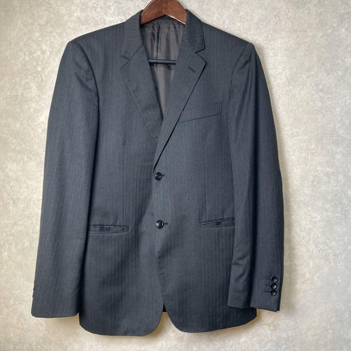 Gucci Giacca Grigio Spina di Pesce Uomo Taglia Large Ottima Usata Stile Raro