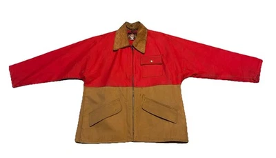 Chaqueta de Caza IDEAL De Colección Años 70 Para Hombre 42-44 Dos Tonos Garra Cremallera Cuello Pana Foto 1 de 4