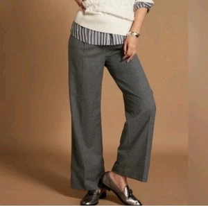 Talbots Heritage Wide Leg Trouser Pants 10P Gray - Picture 1 of 9