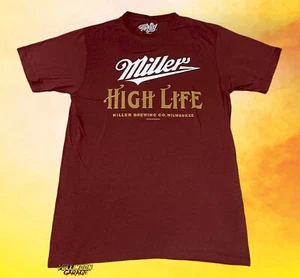 New Miller High Life Milwaukee Beers Mens Vintage Classic T-Shirt - Picture 1 of 2