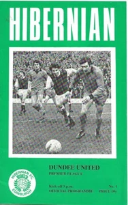 HIBERNIAN v DUNDEE UNITED ~ 2 SEPTEMBER 1976 ~ SCOTTISH LEAGUE PROGRAMME - Picture 1 of 1