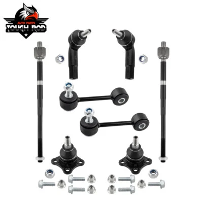 8x Para Volkswagen Beetle Golf 2001-2010 2003-2006 Extremo de barra de amarre inferior delantero Foto 1 de 4