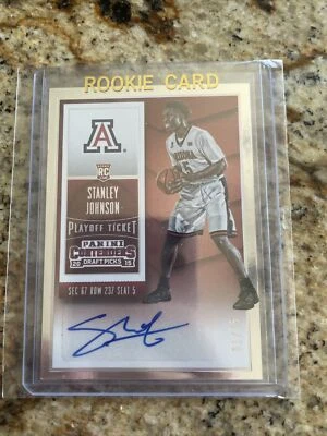 Stanley Johnson signed rookie Panini contenders - Image 1 of 2