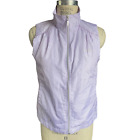 Vintage 90s Kaepa Sleeveless Funnel Neck Zip Front Vest Purple Check Size Medium