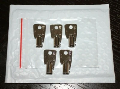 LOT of 5 NEW Tubular Key Blanks 1137S/137S Chicago-ACE-Locks MADE IN USA by HPC