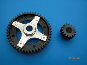 Juego de engranajes de acero original Lauterbacher para accionamiento primario de FG Marder 1/6 - Imagen 1 de 1