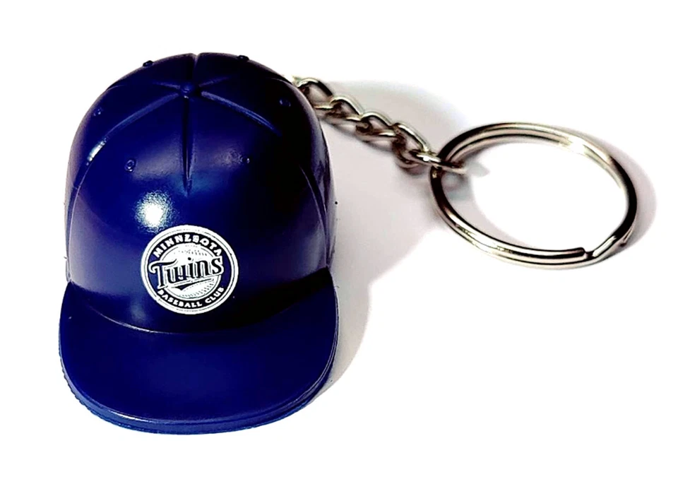 MINNESOTA TWINS MLB KEYCHAIN PULL CAP HAT 2" LONG PLASTIC NEW LICENSED BASEBALL - Image 1 of 1