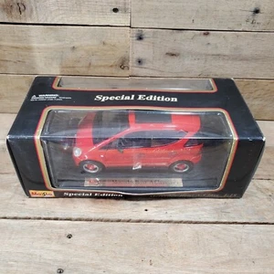MAISTO RED 1997 MERCEDES-BENZ A-CLASS 1:18 SCALE DIECAST SPECIAL EDITION - Picture 1 of 9