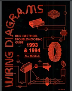 1993-1994 Harley Davidson All Models Wiring Diagrams and Troubleshooting Manual - Picture 1 of 1