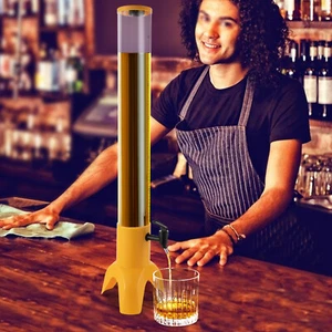 3L Draft Beer Tower Dispenser Cold Drink Beverage Beer Tower w/ Tap Home Bar US - Picture 1 of 9