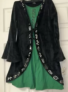 NWT Disney Hocus Pocus Sanderson Sister Costume Girls 10/12 - Picture 1 of 10