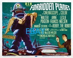 Forbidden Planet Anne Francis Walter Pidgeon Leslie Nielsen 8x10" Photo AA6016 - Picture 1 of 1