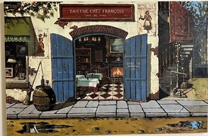 Sergei Jaralov, blaue Tür, 23x36 Leinwand limitierte Auflage 17/295 - Bild 1 von 4