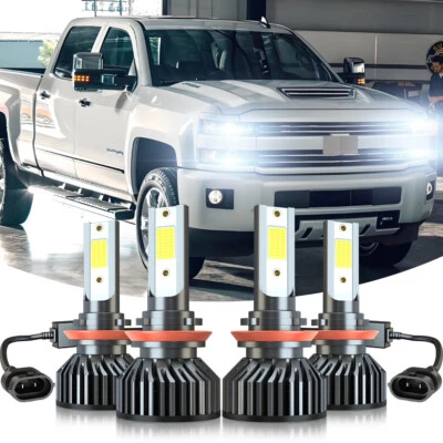 Faro LED COB bombillas altas bajas para Nissan Sentra SR SV sedán 4 puertas 2013-2022 Foto 1 de 4