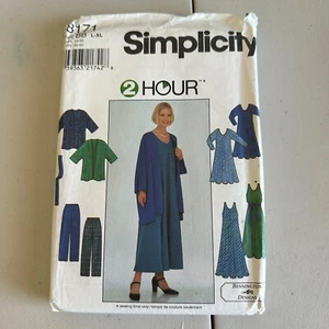 Simplicity Pattern 8171 Sz 16-22 Misses Midi Dress Jacket Pants Sash 2 Hour - Picture 1 of 7