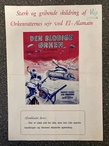 El Alamein Fausto Tozzi, Rossana Rory 1957 Dänische Pressemitteilung - Bild 1 von 3