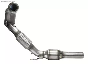 HJS Edelstahl Ø76mm Frontpipe mit Kat VW Golf 7 GTI Performance 245 Facelift - Bild 1 von 1