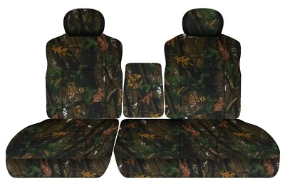 Juego de fundas de asiento delanteras para camioneta Chevy C/K 1500 95-98 60/40 asiento con consola Foto 1 de 4