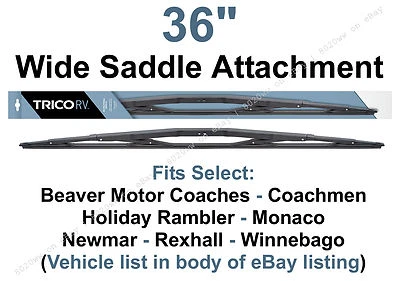 Limpiaparabrisas HD de 36" para autocaravana/autocaravana/autocaravana Rexhall & Winnebago (cantidad 1) 67361 Foto 1 de 3