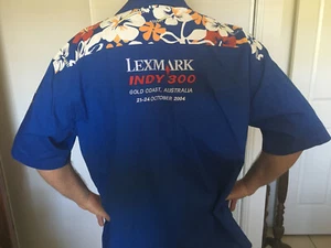 Camisa Lexmark Indy 300 Gold Coast 2004 V8 Supercars botón delantero pit crew 1 x XL - Imagen 1 de 6