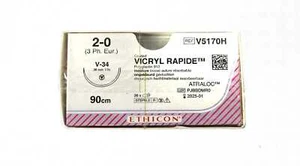 Ethicon Nahtmaterial 90cm Vicryl Rapide 2-0 ungefärbt - Bild 1 von 1