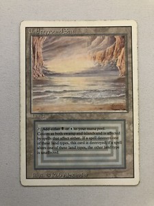 Underground Sea - Revised Edition - Magic The Gathering - MTG - PO Condition 2