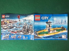 (I2) LEGO CITY 60119/2 CATALOGO MONTAGGIO TRAGHETTO NAVE BOAT Brochure KATALOG