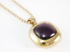 XEN Kette Edelstahl mit Hydrothermalquarz lila Ahänger und Kette Farbe rotgold  - Bild 1 von 1