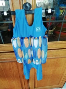 SplashAbout Uv Sun Protection Float suit Blue Lagoon Stripe age 1 - 2 years - Picture 1 of 2