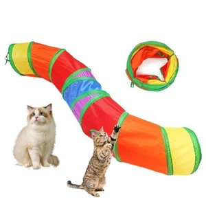 Cat TunnelPet Cat Tunnels for Indoor Cats LargeCollapsible Cat Tunnel Maze To... - Picture 1 of 6