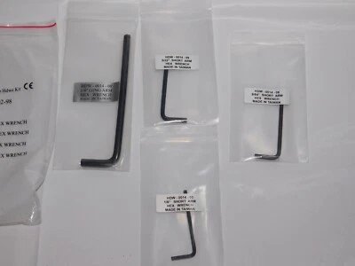 New 4 Piece Allen Key Set 1/8 1/4 5/32 9/64 - Image 1 of 4