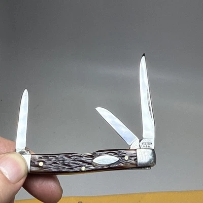 Bonita navaja de bolsillo vintage NOS 1977 Western USA modelo 445 Foto 1 de 4