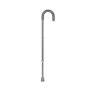 McKesson Chrome Aluminum Round Handle Cane 29.75 to 38.75" Height - Picture 1 of 5
