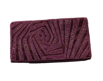 Bolso de mano Bijoux Tenner con cuentas púrpura (31) Foto 1 de 4