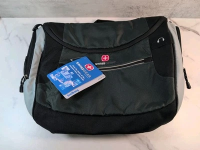 Swiss Gear Black & Gray Messenger Bag SG25043 Laptop 12 x 17 x 5.5 NEW - Image 1 of 4