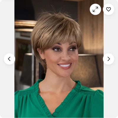 Envy 假发 Miley 烤芝麻 可爱 短款 小精灵 外观 侧面零件 — 第 1/4 张图片