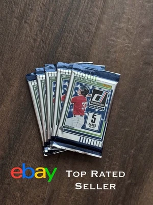 Lote de 5 PACK: Paquete de 5 tarjetas de béisbol Donruss 2025 - Sellado de fábrica - **Envío gratuito Foto 1 de 4