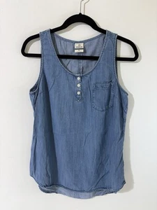 Canotta donna Magellan Outdoors taglia Med denim Happy Camper - Foto 1 di 8