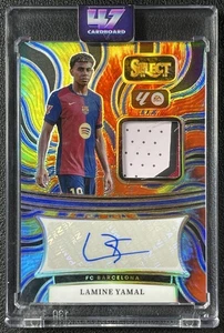 LAMINE YAMAL 2024 PANINI SELECT LA LIGA SOCCER TIE-DYE PRIZM PATCH AUTO 11/25 - Picture 1 of 2