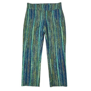 ATTYRE New York Women's Size 4 Printed Pull On Crop Pants - Picture 1 of 22