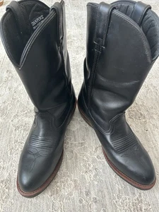 Dan Post Albuquerque Soft Toe Cowboy Boot Black Mens Sz 13D Wore 1 Time Timeless - Picture 1 of 6
