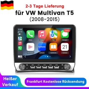 Android 13 Autoradio GPS Navi WIFI BT SWC 32G Für VW Multivan T5 08-2015 Carplay - Bild 1 von 18