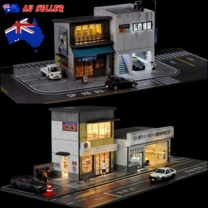 Diorama 1/64 Garage Model With LED Light Repair Shop Scene Display Case Gift AU - Picture 1 of 219