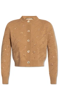 GUCCI Beige Interlocking G Cashmere Cardigan New & Authentic - Picture 1 of 1