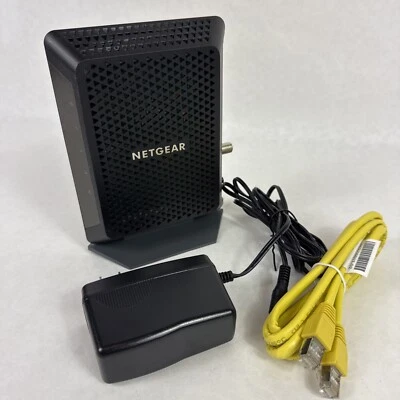 Netgear CM700 High Speed Cable Modem Docsis 3.0 W/ Power Cord And Ethernet Cable - Image 1 of 4