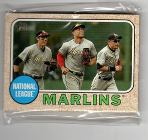 2017 MIAMI MARLINS Topps Heritage TEAM SET (10) *TS1587*